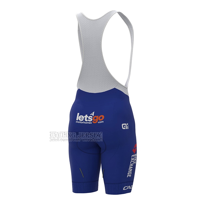 2022 Wind Vest Bike Exchange Blue Short Sleeve and Bib Short